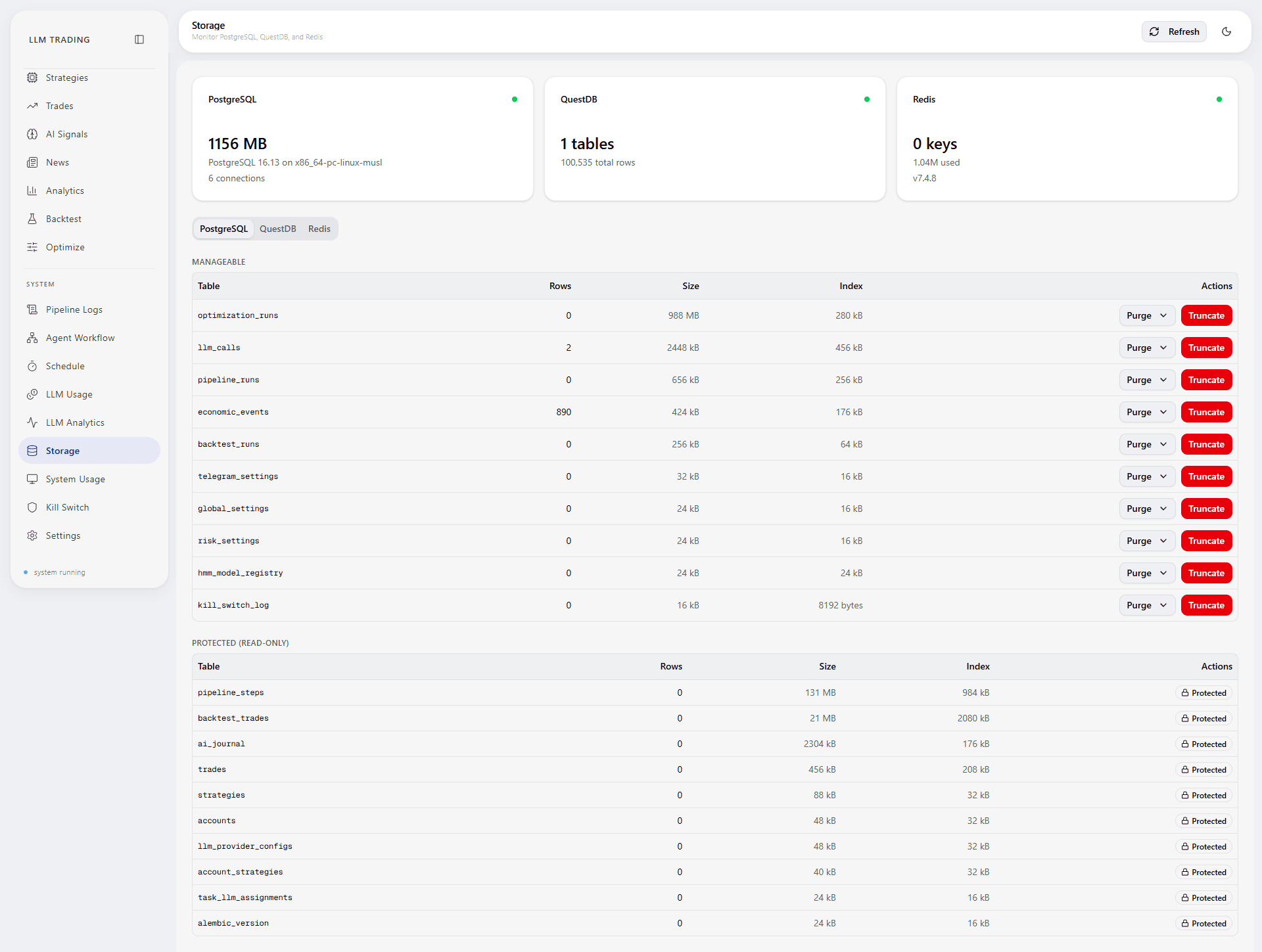 Storage page