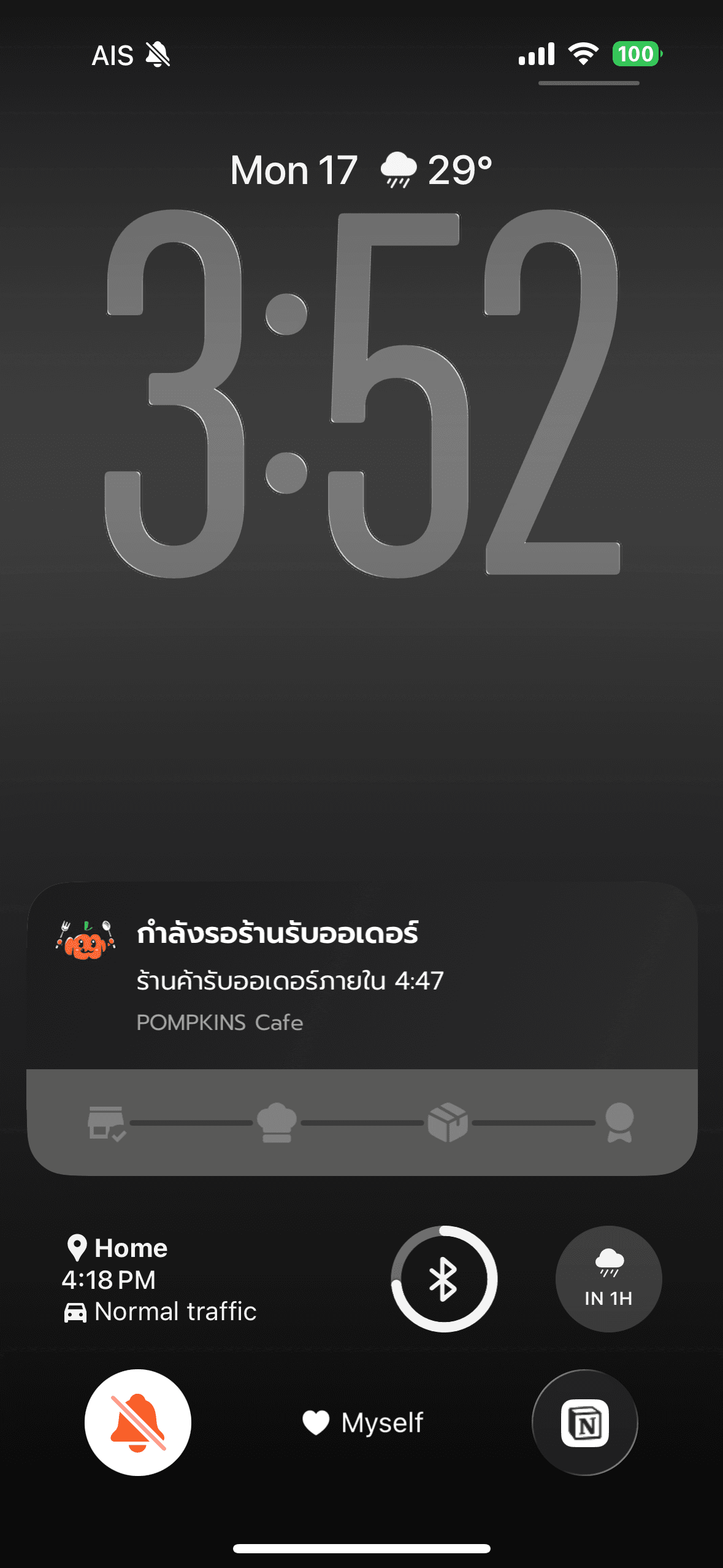 Live Activity Widget on Dynamic Island and lock screen