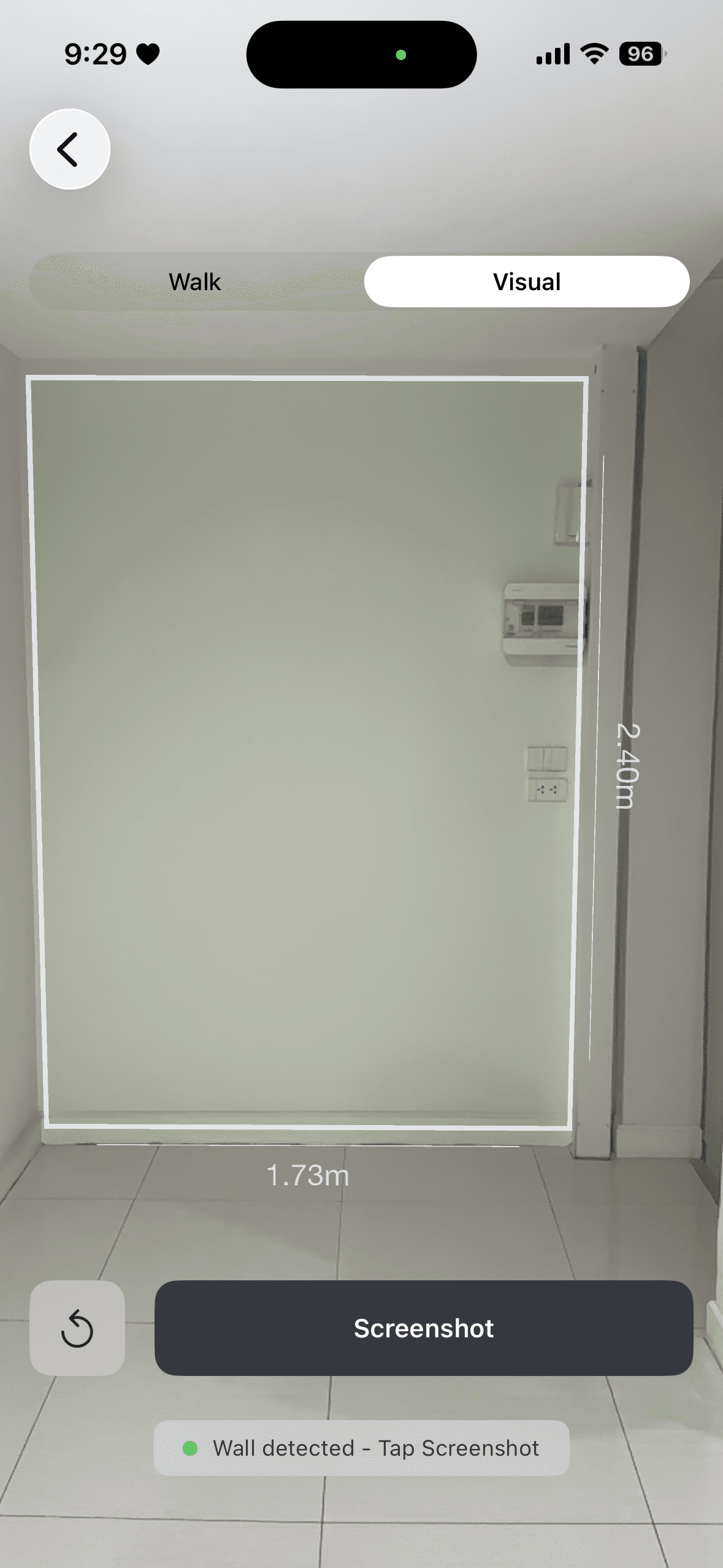 Ar measure wall