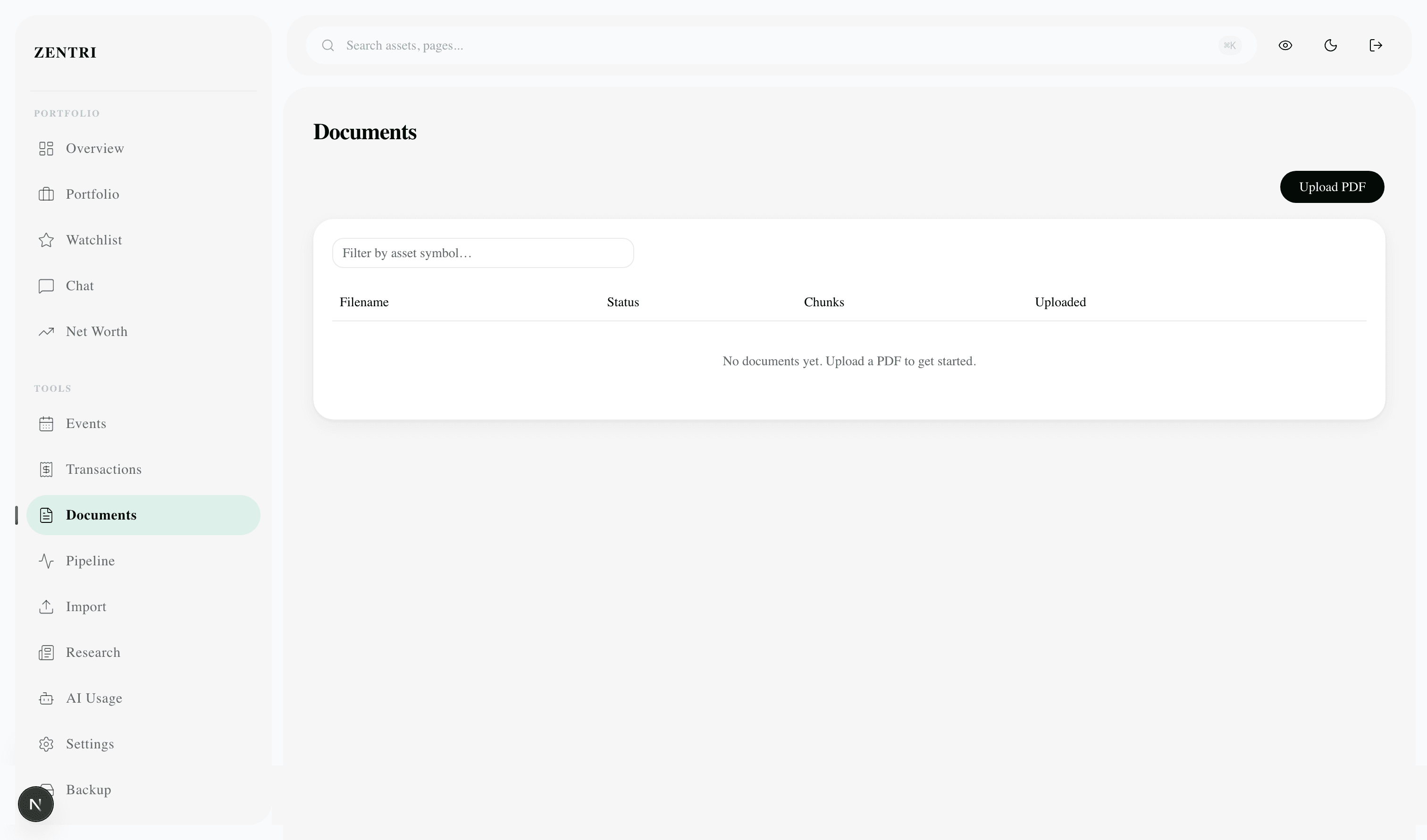 Document page